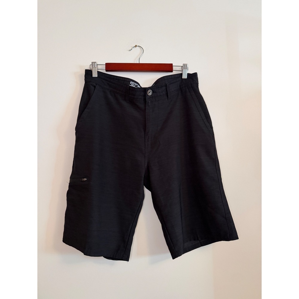 BKE Athletic Fit Hybrid Shorts Mens 31 Black Heathered Activewear